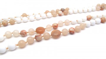 Mala ketting peach