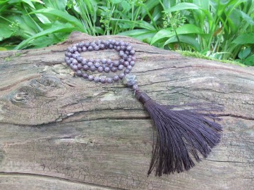 Mala ketting purple agaat