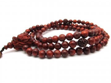 Mala ketting red sandelwood
