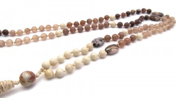 Mala ketting riverstone