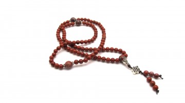 Mala ketting rode jaspis