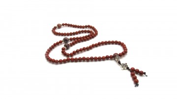 Mala ketting rode jaspis