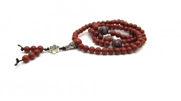 Mala ketting rode jaspis