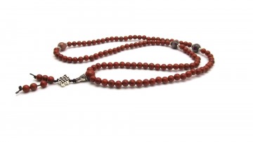 Mala ketting rode jaspis