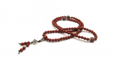 Mala ketting rode jaspis