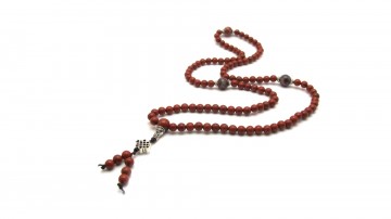 Mala ketting rode jaspis