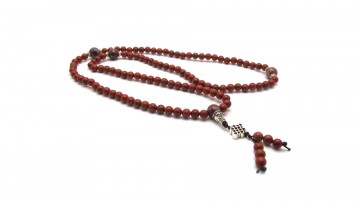 Mala ketting rode jaspis