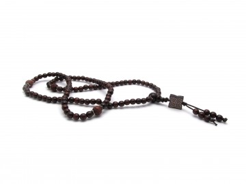 Mala ketting rode sandelwood flower
