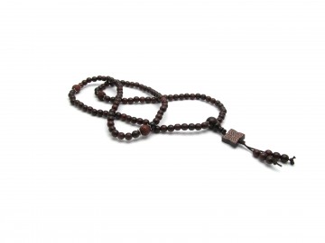 Mala ketting rode sandelwood flower