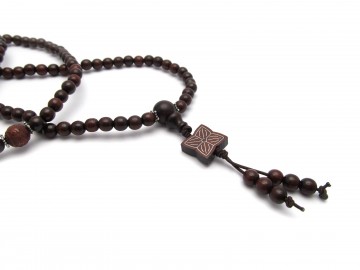 Mala ketting rode sandelwood flower