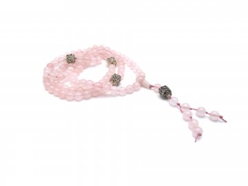 Mala ketting rose quartz