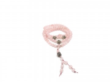 Mala ketting rose quartz