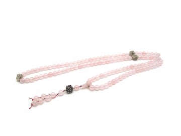 Mala ketting rose quartz