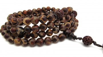 Mala ketting tibetaanse dzi