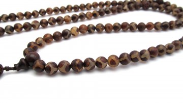 Mala ketting tibetaanse dzi