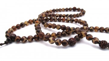 Mala ketting tibetaanse dzi
