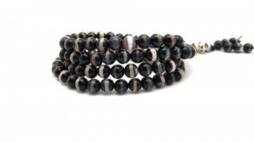 Mala ketting tibetan stripe