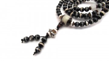 Mala ketting tibetan stripe
