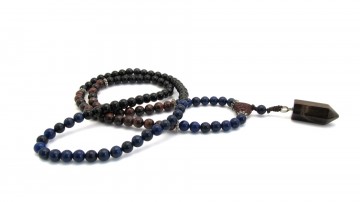 Mala tijgeroog lapis en onyx