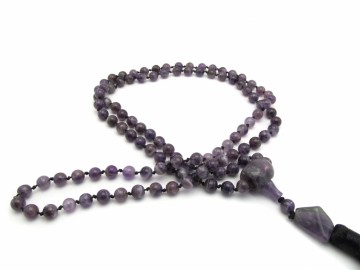 Malaketting amethist edelsteen