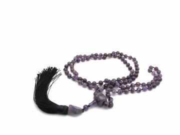 Malaketting amethist edelsteen