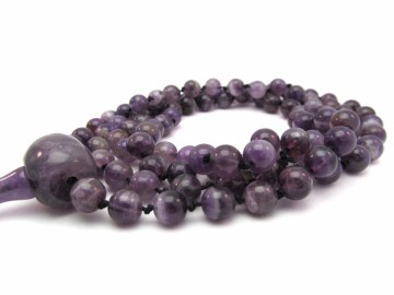 Malaketting amethist edelsteen