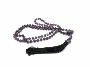 Malaketting amethist edelsteen