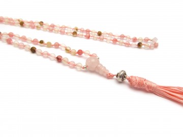 Kinder Mala Lotus Meloen Quartz