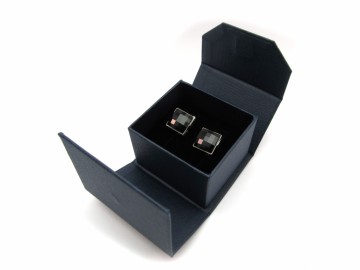 Manchetknopen Swarovski® Jet zwart