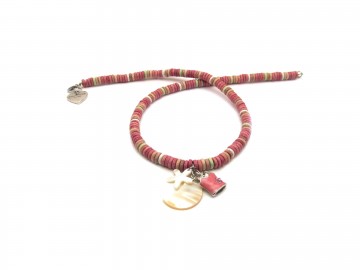 Meiden ketting pink ibiza