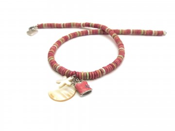 Ibiza  ketting pink ibiza