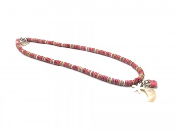 Meisjes ketting pink ibiza