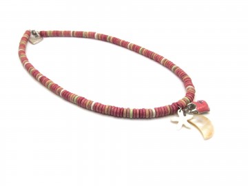 Meisjes ketting pink ibiza