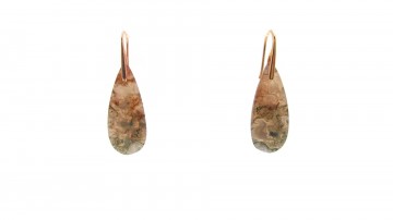 Mosagaat edelsteen oorbellen