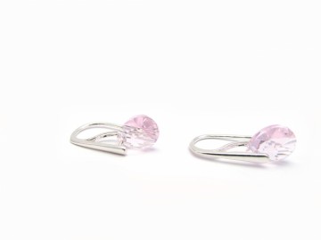 Swarovski Oorbellen rose druppel