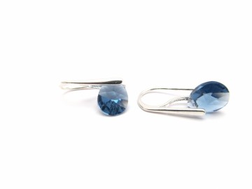 Oorbellen Swarovski jeans blue