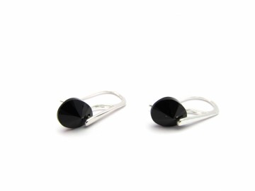 Swarovski  oorbellen Jet Black