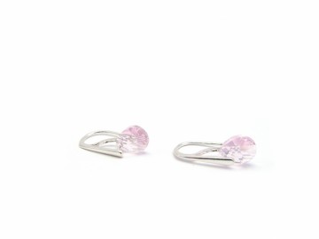 Swarovski Oorbellen rose druppel