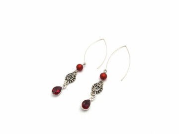 Lange Swarovski Oorbellen