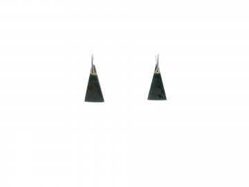 Oorbellen bloodstone stripe