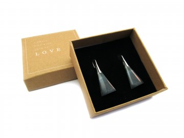 Oorbellen bloodstone stripe