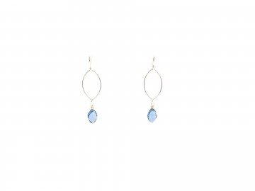 Oorbellen Blue Quartz edelsteen