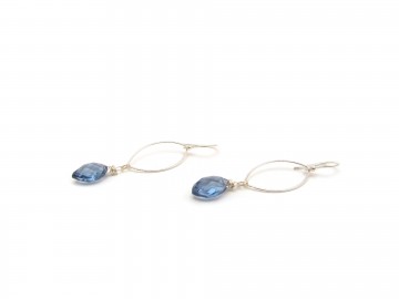 Oorbellen Blue Quartz edelsteen