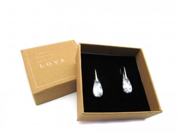 Oorbellen dendriet opal