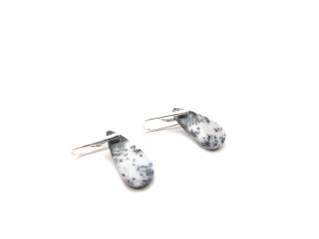 Oorbellen dendriet opal