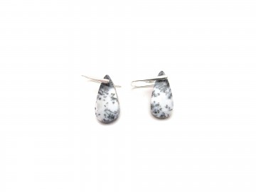 Oorbellen dendriet opal