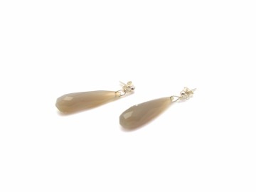 Oorbellen grey chaldoon