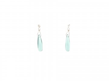 Oorbellen hydro quatrz fluoriet