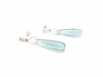 Oorbellen hydro quatrz fluoriet