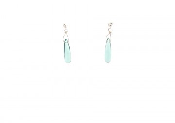 Oorbellen hydro quatrz fluoriet